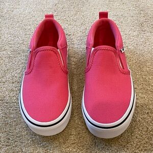 NEW Girls Kids Vans Pink Slip On Shoes 12c